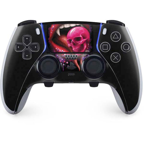 Vampire Skull Lollypop by Sarah Richter PS5 DualSense Edge Pro Controller Skin