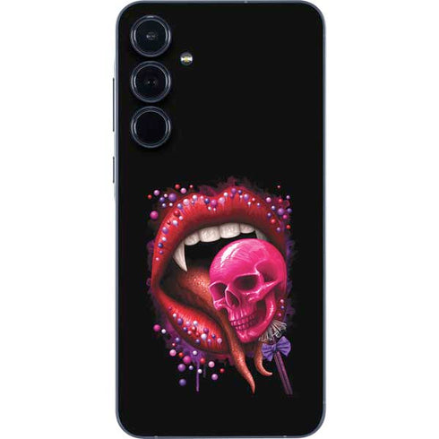 Vampire Skull Lollypop by Sarah Richter Galaxy A35 5G Skin