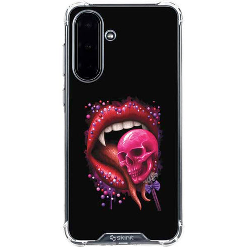 Vampire Skull Lollypop by Sarah Richter Galaxy A36 5G Clear Case