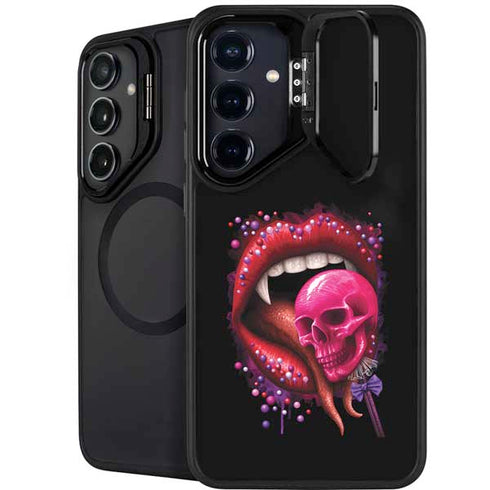 Vampire Skull Lollypop by Sarah Richter Galaxy S24 Plus Kickstand Case