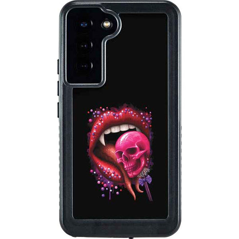 Vampire Skull Lollypop by Sarah Richter Galaxy S24 Plus Waterproof Case