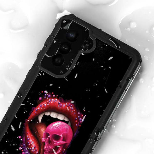 Vampire Skull Lollypop by Sarah Richter Galaxy S24 Plus Waterproof Case