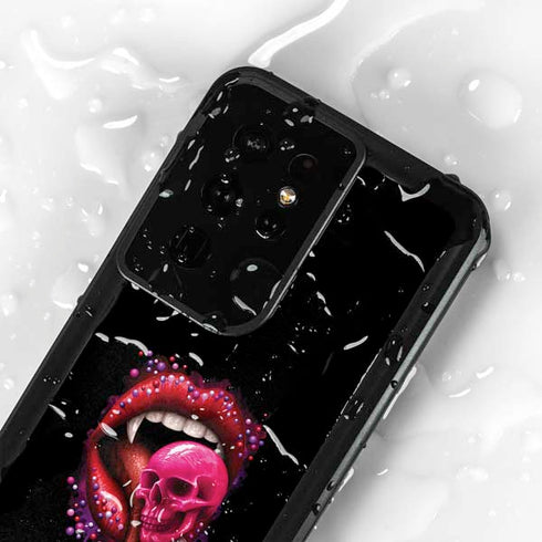 Vampire Skull Lollypop by Sarah Richter Galaxy S24 Ultra Waterproof Case