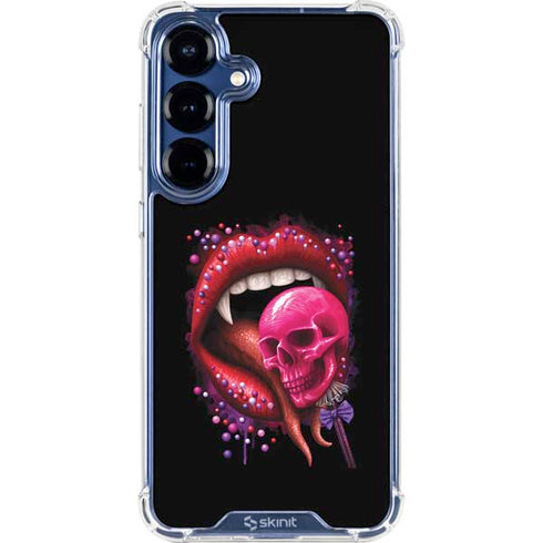 Vampire Skull Lollypop by Sarah Richter Galaxy S25 Clear Case