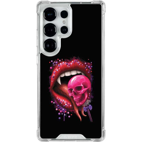 Vampire Skull Lollypop by Sarah Richter Galaxy S25 Ultra Clear Case
