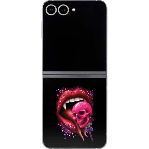 Vampire Skull Lollypop by Sarah Richter Galaxy Z Flip6 Skin