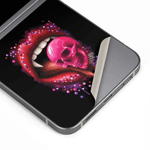 Vampire Skull Lollypop by Sarah Richter Galaxy Z Flip6 Skin