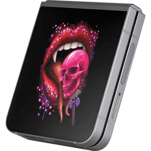 Vampire Skull Lollypop by Sarah Richter Galaxy Z Flip6 Skin