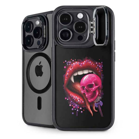 Vampire Skull Lollypop by Sarah Richter iPhone 13 Pro Kickstand Case