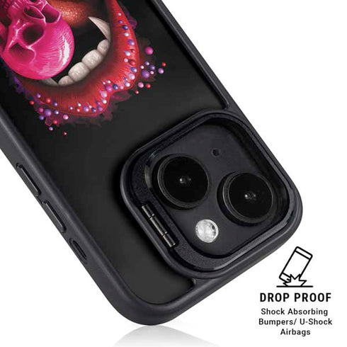 Vampire Skull Lollypop by Sarah Richter iPhone 14 Kickstand Case