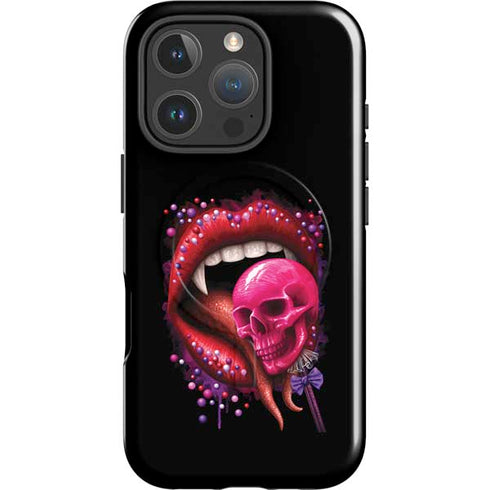 Vampire Skull Lollypop by Sarah Richter iPhone 16 Pro Magsafe Impact Case