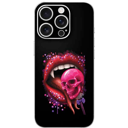 Vampire Skull Lollypop by Sarah Richter iPhone 16 Pro Skin