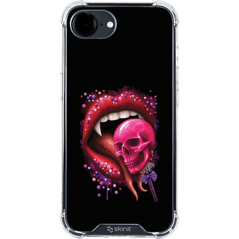 Vampire Skull Lollypop by Sarah Richter iPhone 16e Clear Case