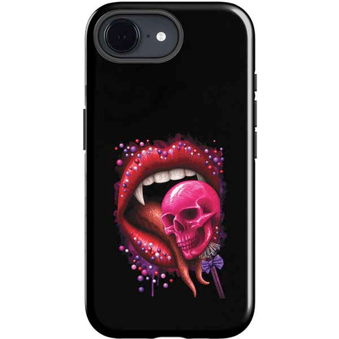 Vampire Skull Lollypop by Sarah Richter iPhone 16e Impact Case