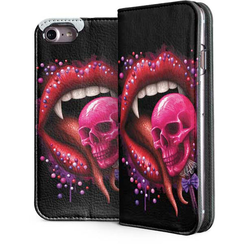 Vampire Skull Lollypop by Sarah Richter iPhone 7 Folio Case