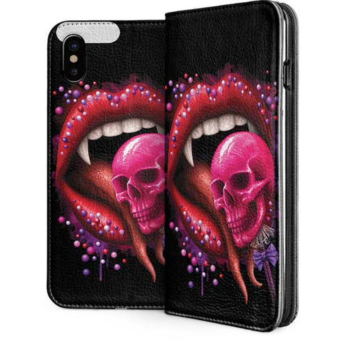 Vampire Skull Lollypop by Sarah Richter iPhone 8 Folio Case