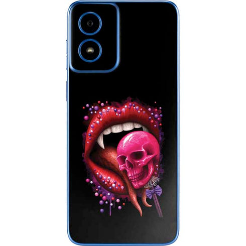 Vampire Skull Lollypop by Sarah Richter Moto G Play 4G (2024) Skin
