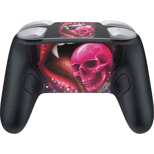 Vampire Skull Lollypop by Sarah Richter Nintendo Switch 2 (2025) Pro Controller Skin