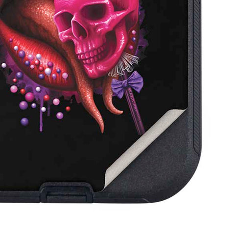 Vampire Skull Lollypop by Sarah Richter Otterbox Defender iPhone Skin