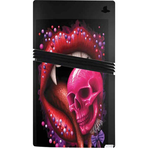 Vampire Skull Lollypop by Sarah Richter PS5 Pro Console Skin