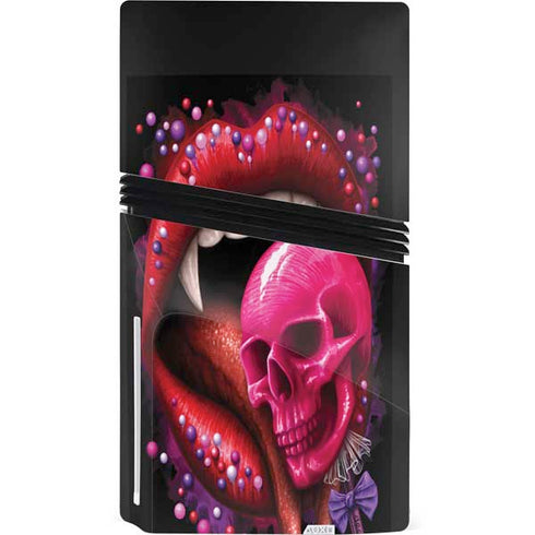 Vampire Skull Lollypop by Sarah Richter PS5 Pro Disk Console Skin