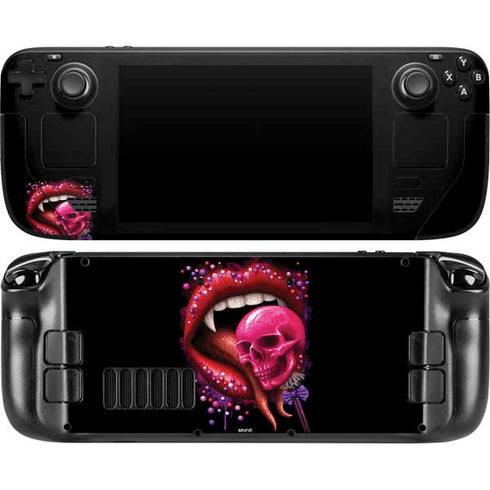 Vampire Skull Lollypop by Sarah Richter Steam Deck Handheld Gaming Computer OLED Skin