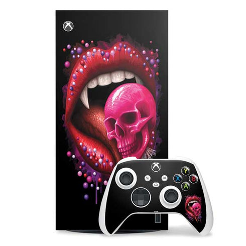 Vampire Skull Lollypop by Sarah Richter Xbox Series X Skins