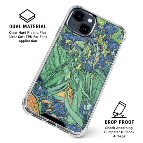 van Gogh - Irises by Van Gogh iPhone 15 Clear Case