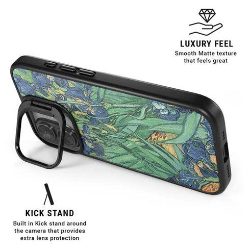 Van Gogh - Irises by Van Gogh iPhone 17 Kickstand Case