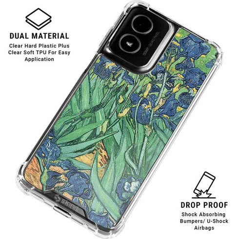Van Gogh - Irises by Van Gogh Moto G Power 5G (2024) Clear Case