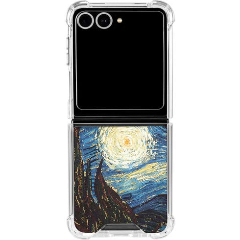 Van Gogh - The Starry Night by Van Gogh Galaxy Z Flip7 Clear Case