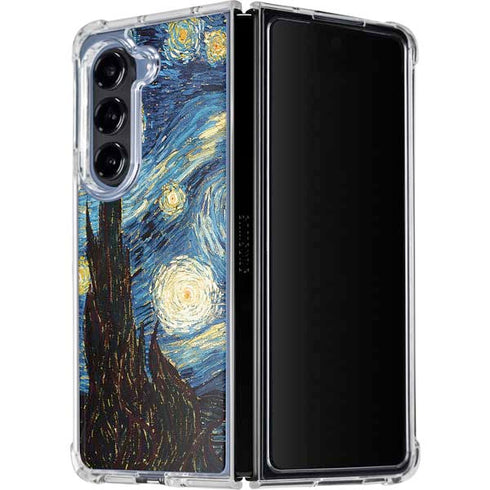 van Gogh - The Starry Night by Van Gogh Galaxy Z Fold5 5G Clear Case