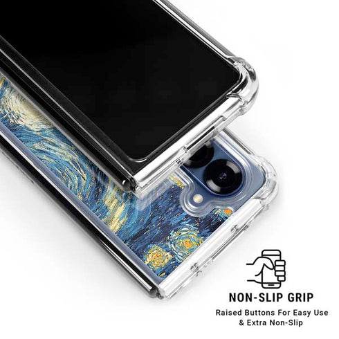Van Gogh - The Starry Night by Van Gogh Galaxy Z Fold7 Clear Case