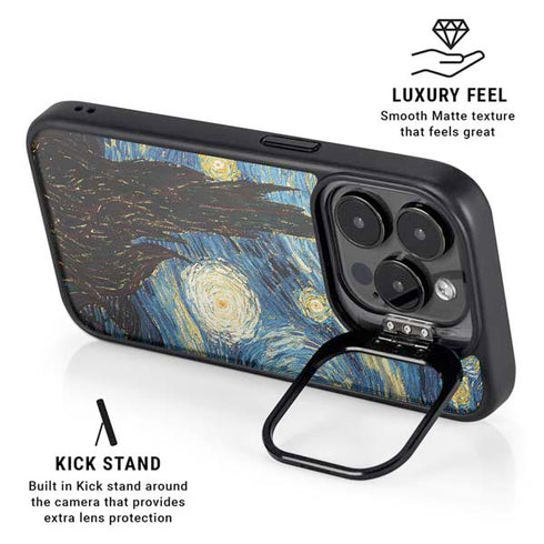 Van Gogh - The Starry Night by Van Gogh iPhone 14 Pro Kickstand Case