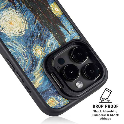 Van Gogh - The Starry Night by Van Gogh iPhone 14 Pro Kickstand Case