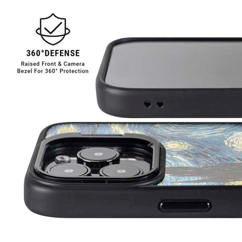 Van Gogh - The Starry Night by Van Gogh iPhone 15 Pro Max Kickstand Case