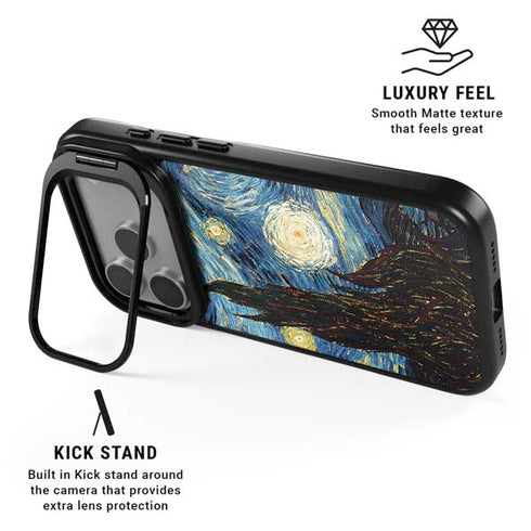 Van Gogh - The Starry Night by Van Gogh iPhone 17 Pro Max Kickstand Case