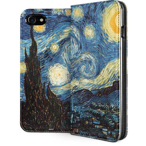Vincent Van Gogh The Starry Night iPhone SE (2nd & 3rd Gen) Folio Case