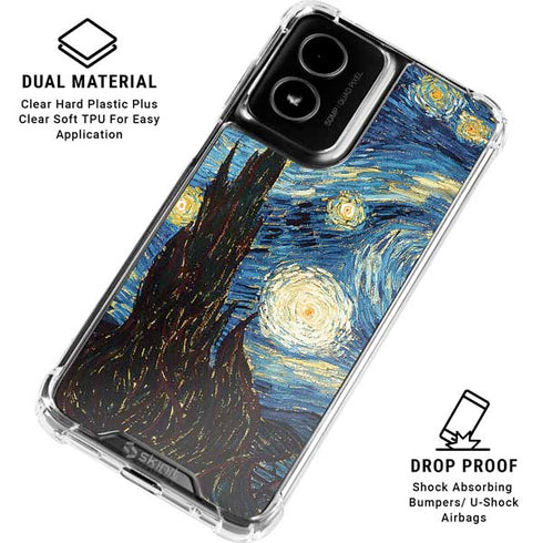 Van Gogh - The Starry Night by Van Gogh Moto G Power 5G (2024) Clear Case