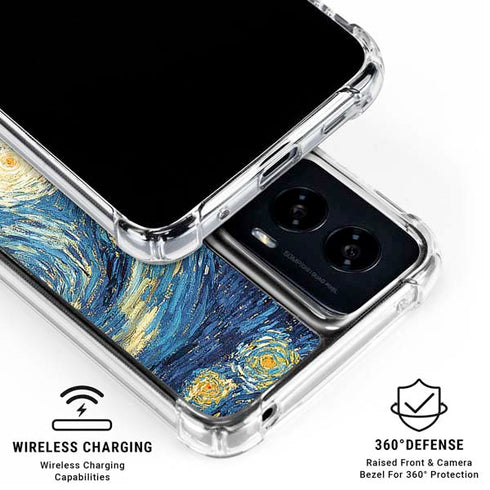 Van Gogh - The Starry Night by Van Gogh Moto G Power 5G (2024) Clear Case
