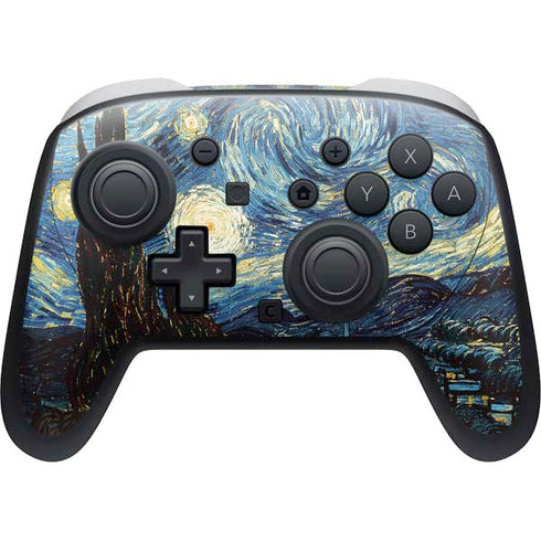Van Gogh - The Starry Night by Van Gogh Nintendo Switch 2 (2025) Pro Controller Skin