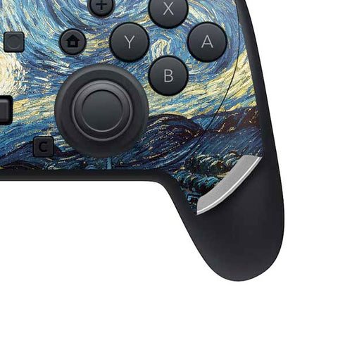 Van Gogh - The Starry Night by Van Gogh Nintendo Switch 2 (2025) Pro Controller Skin