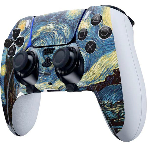 Vincent Van Gogh The Starry Night PS5 DualSense Edge Pro Controller Skin
