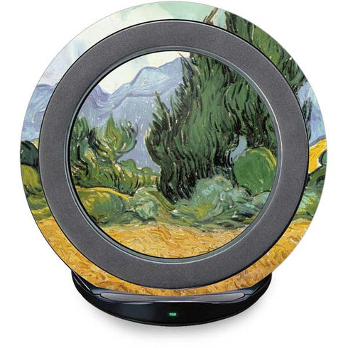 van Gogh - Wheatfield with Cypresses by Van Gogh Fast Charge Wireless Charging Stand Skin
