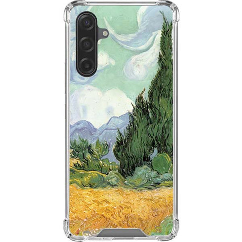van Gogh - Wheatfield with Cypresses by Van Gogh Galaxy A17 Clear Case