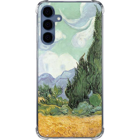 van Gogh - Wheatfield with Cypresses by Van Gogh Galaxy A55 5G Clear Case