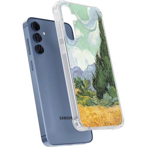 van Gogh - Wheatfield with Cypresses by Van Gogh Galaxy A55 5G Clear Case