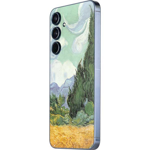 van Gogh - Wheatfield with Cypresses by Van Gogh Galaxy A55 5G Skin