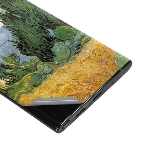 van Gogh - Wheatfield with Cypresses by Van Gogh Galaxy Note 10 Plus Skin