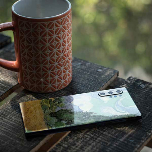 van Gogh - Wheatfield with Cypresses by Van Gogh Galaxy Note 10 Plus Skin